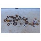Metal and Plastic Washers, Various Sizes and Condi
