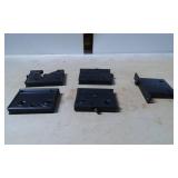 5 Vintage Metal Door Mortise Lock Mechanisms