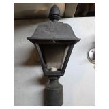Vintage Metal Wall-Mounted Lantern with Glass Pane