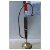 Brass Harp-Style Hanger with Round Base