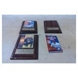 NASCAR Plaques and 2010 Topps Baseball Trading Car