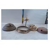 Brass and Metal Hanging Lamp Parts with Ornamental