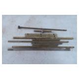 Brass and Metal Rods with Fittings and Mounting Br