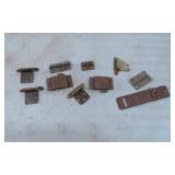 Metal Hinges and Latches with Rust Patina