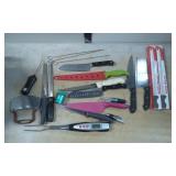Kitchen and Grilling Tools, Including Knives and A