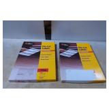 Two Packs of Avery 5524 Die-Cut Labels, White Remo