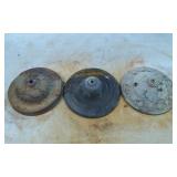 Three Cast Metal Ceiling Light Fixture Canopies