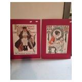 Two Saturday Evening Post Christmas Cover Posters,