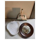 Butterfly Display Plate, Milk Glass Strawberry Dis