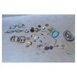 Small Collectible Items Including Eyewear, Jewelry
