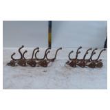 16 Vintage-Style Cast Iron Wall-Mount Double Hooks