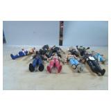 10 Wrestling Action Figures, Various Characters an
