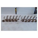 20 Cast Iron Double-Arm Wall Hooks