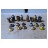 Vintage Metal Lamp Parts, Including Sockets and Ba