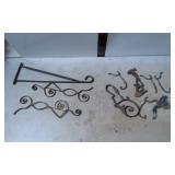 Decorative Wrought Iron Brackets and Hooks