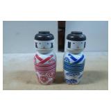 Decorative Porcelain Bottles in Kokeshi Doll Style