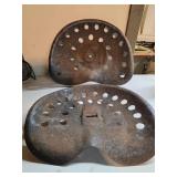 Two-Piece Cast Iron Tractor Seat Set