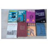 Eight Hardcover and Softcover Books, Various Genre