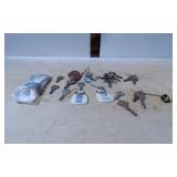 Keys with Keychains and Cable Lock Tool Set