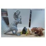 Dinosaur and Vehicle-Themed Toys, Including Movabl