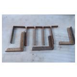 8 Vintage Metal Industrial Brackets