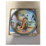 Decorative Chinese Porcelain Plate with Figure Sce