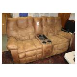 Rocker recliner love seat