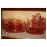 Pink Depression glassware