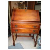 Drop front desk & chair