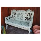 Vintage case iron bench