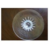 Steuben sunflower dish