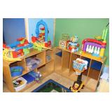 Shelves, toys & more