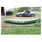 Fiber glass canoe