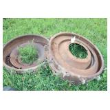 Steel tractor wheels