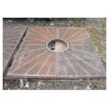 Cast iron grating