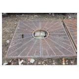 Cast iron grating