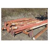 Filled steel supports