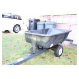 Lawn dump cart
