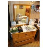 Dresser with mirror