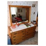 Dresser with mirror
