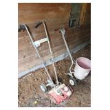 Mantis rototiller & seed spreader