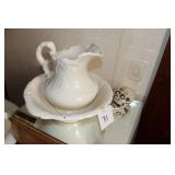 Pitcher & Bowl, Stand, Hamper, & More