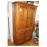 Antique Spoon Carved Cupboard