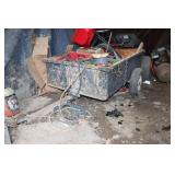 Tow behind lawn cart
