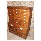 Antique Stacking Oak Apothecary Cabinet Antique Stacking Oak Apothecary Cabinet