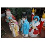 Vintage Blow Mold Christmas Figures Vintage Blow Mold Christmas Figures