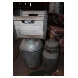 Milk Can, Cream Can, & Milk Bottle Crate Milk Can, Cream Can, & Milk Bottle Crate