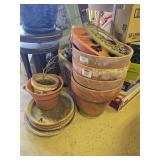 Clay Flower Pots, Organ Stool, & More Clay Flower Pots, Organ Stool, & More