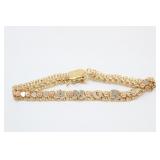 14K Gold Tri-Color Bracelet