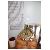 Crock, Memo Board, Shipping Crate